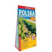 Okładka książki Polska laminowana mapa samochodowa 1:750 000