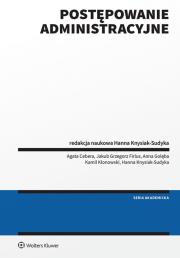 Postępowanie administracyjne. Autor: Knysiak-Sudyka Hanna, Golęba Anna, Klonowski Kamil, Firlus Jakub Grzegorz, Cebera Agata. Dadada.pl Okładka książki Postępowanie administracyjne