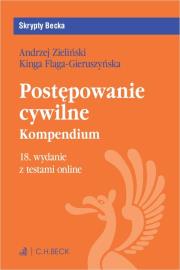 Okładka książki Postępowanie cywilne. Kompendium z testami online