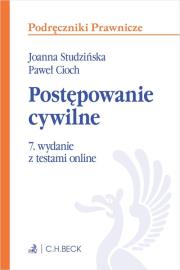 Okładka książki Postępowanie cywilne z testami online