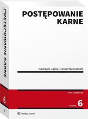 Postępowanie karne. Autor: Dudka Katarzyna, Paluszkiewicz Hanna. Dadada.pl Okładka książki Postępowanie karne