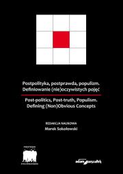 Postpolityka, postprawda, populizm Definiowanie (nie)oczywistych pojęć. Autor: Sokołowski Marek. Dadada.pl Okładka książki Postpolityka, postprawda, populizm Definiowanie (nie)oczywistych pojęć