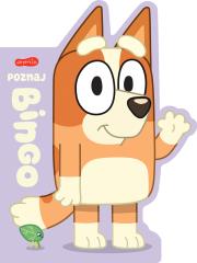 Poznaj Bingo. Książeczki kartonowe. Bluey. Książeczki kartonowe. Autor: Opracowanie zbiorowe. Dadada.pl Okładka książki Poznaj Bingo. Książeczki kartonowe. Bluey. Książeczki kartonowe