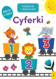 Okładka książki Poznaję i naklejam. Cyferki