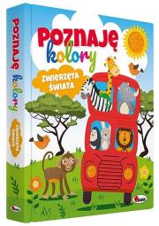 Poznaję kolory. Zwierzęta świata. Autor: Korolkiewicz Elżbieta. Dadada.pl Okładka książki Poznaję kolory. Zwierzęta świata