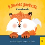 Poznajmy się. Lisek Julek. Autor: Olga Gorczyca-Popławska. Dadada.pl Okładka książki Poznajmy się. Lisek Julek