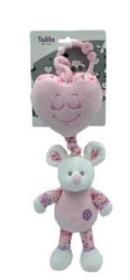 Pozytywka myszka rózowa 35cm. Wydawca: Tulilo. Dadada.pl Opakowanie Pozytywka myszka rózowa 35cm