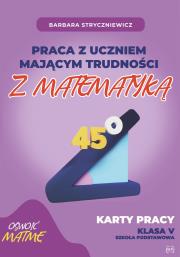 Okładka książki Praca z uczniem mającym trudności z matematyką Karty pracy kl. V
