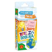 Prawda czy fałsz? Wiedza ogólna. Wydawca: ALEXANDER GRY. Dadada.pl Opakowanie Prawda czy fałsz? Wiedza ogólna