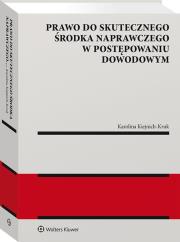 Okładka książki Prawo do skutecznego środka naprawczego w postępowaniu dowodowym