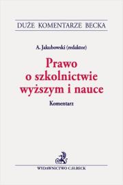 Okładka książki Prawo o szkolnictwie wyższym i nauce. Komentarz