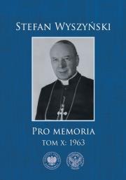 Okładka książki Pro memoria 1963. Tom 10