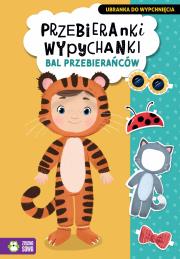 Przebieranki wypychanki. Bal przebierańców. Autor: Opracowanie zbiorowe. Dadada.pl Okładka książki Przebieranki wypychanki. Bal przebierańców