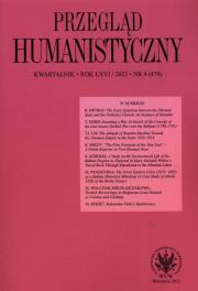 Przegląd Humanistyczny 4/2022  (479). Autor: Mróz Maciej. Dadada.pl Okładka książki Przegląd Humanistyczny 4/2022  (479)