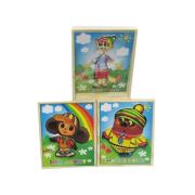 Opakowanie Przewlekanka drewniana sznurki MIX