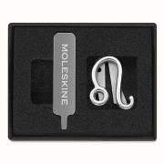 Opakowanie Przypinka do notatnika kalendarza zodiak lew srebr