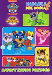 Okładka książki Psi Patrol. Koloruj bez końca cz. 2 Barwy zatoki przygód