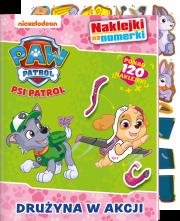 Okładka książki Psi Patrol. Naklejki na numerki. Drużyna w akcji