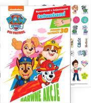 Psi Patrol. Rysowanki z bajecznymi tatuażami cz. 1 Kolorowe misje. Autor: Opracowanie zbiorowe. Dadada.pl Okładka książki Psi Patrol. Rysowanki z bajecznymi tatuażami cz. 1 Kolorowe misje