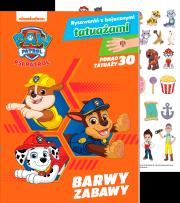 Psi Patrol. Rysowanki z bajecznymi tatuażami cz. 2 Barwy zabawy. Autor: Opracowanie zbiorowe. Dadada.pl Okładka książki Psi Patrol. Rysowanki z bajecznymi tatuażami cz. 2 Barwy zabawy