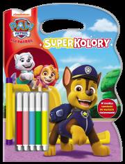 Psi Patrol. SuperKolory. Autor: Opracowanie zbiorowe. Dadada.pl Okładka książki Psi Patrol. SuperKolory