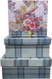 Opakowanie Pudełko prezentowe PUK-22003-KW 3szt ROZETTE