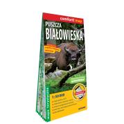 Okładka książki Puszcza Białowieska laminowana mapa turystyczna 1:50 000