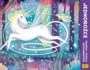 Okładka książki Puzzle 100 elementów Jednorożce Puzzle i książka