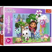 Puzzle 100 Koci Domek Gabi 16464. Wydawca: Trefl PAP. Dadada.pl Opakowanie Puzzle 100 Koci Domek Gabi 16464