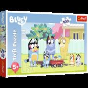 Opakowanie Puzzle 100 Wesoły świat Bluey TREFL