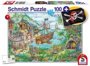 Opakowanie Puzzle 100 Zatoka piratów + flaga G3