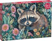 Opakowanie Puzzle 1000 CherryPazzi Raccoon in Flowers 30851