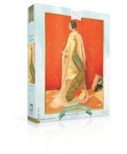 Opakowanie Puzzle 1000 Dream World, Kimono z rysunkiem pawia