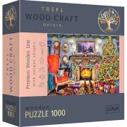 Puzzle 1000 drewniane Przy kominku 20171. Wydawca: Trefl PAP. Dadada.pl Opakowanie Puzzle 1000 drewniane Przy kominku 20171