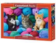 Opakowanie Puzzle 1000 el.  C-104796-2 Kittens in Yarn Store