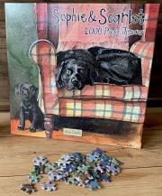 Opakowanie Puzzle 1000 J08 Psy Sophie&Scarlett