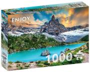 Opakowanie Puzzle 1000 Jezioro Sorapis, Dolomity, Włoch