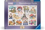 Opakowanie Puzzle 1000 Kalendarz Szalonych Kotów