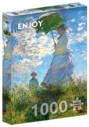 Opakowanie Puzzle 1000 Kobieta z parasolem, Claude Monet