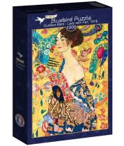 Opakowanie Puzzle 1000 Kobieta z wachlarzem, Gustave Klimt
