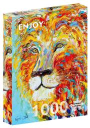 Opakowanie Puzzle 1000 Kolorowy lew