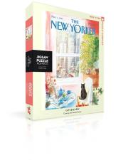 Opakowanie Puzzle 1000 Kot w oknie, New Yorker