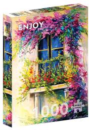Opakowanie Puzzle 1000 Kwiaty na balkonie