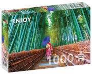 Opakowanie Puzzle 1000 Las bambusowy/Japonia