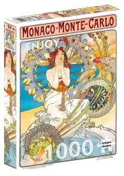 Opakowanie Puzzle 1000 Monaco/Monte Carlo, Alfons Mucha