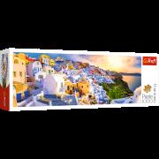 Opakowanie Puzzle 1000 Panorama Zachód słońca na Santorini