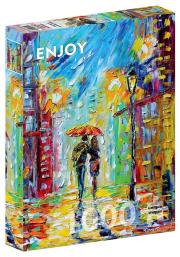 Opakowanie Puzzle 1000 Spacer w deszczu