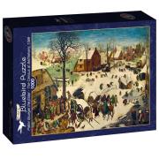 Opakowanie Puzzle 1000 Spis ludności w Betlejem Brueghel 1566
