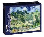 Opakowanie Puzzle 1000 Stare chaty w Cordeville, Van Gogh