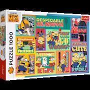 Opakowanie Puzzle 1000 Szalone przygody Minionków TREFL